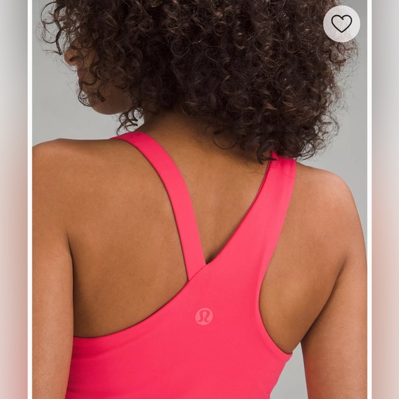 NWT Lululemon Everlux Asymmetrical Tennis Tank Top in Pink Glaze Size 6 - Picture 6 of 12